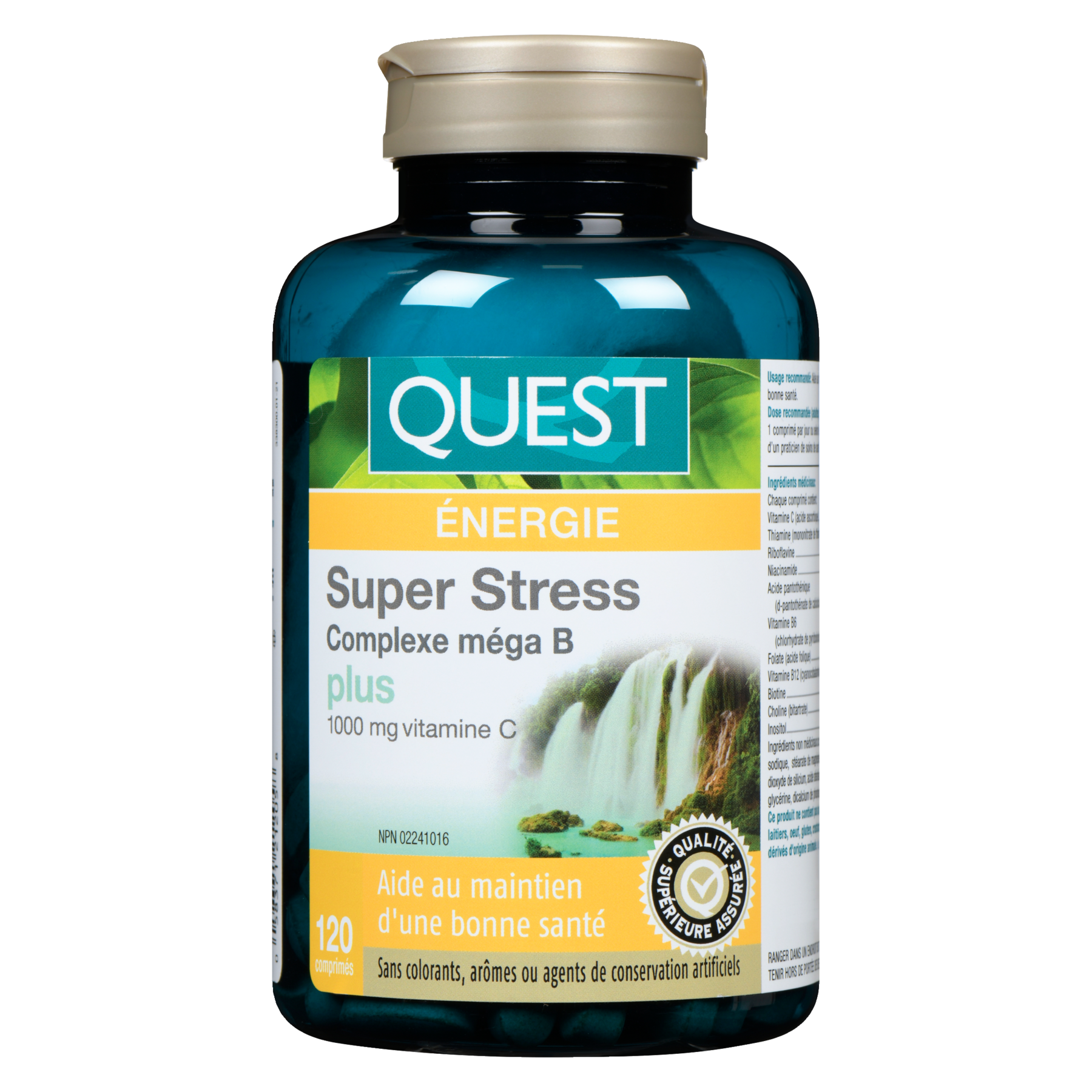 Quest® Super Stress Mega B Complex plus Vitamin C (120 Tablets) - 338300