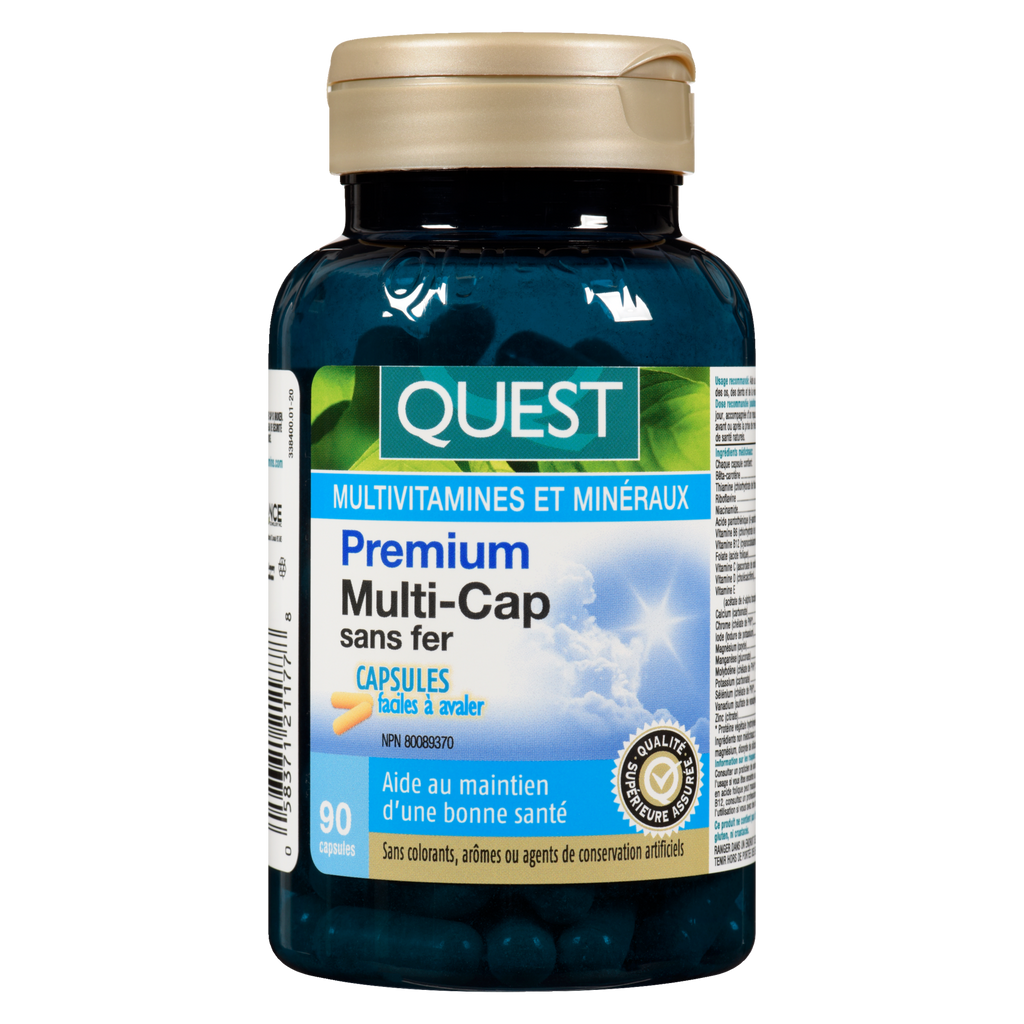 Quest® Premium Multi-Caps sans fer (90 capsules) - 338400