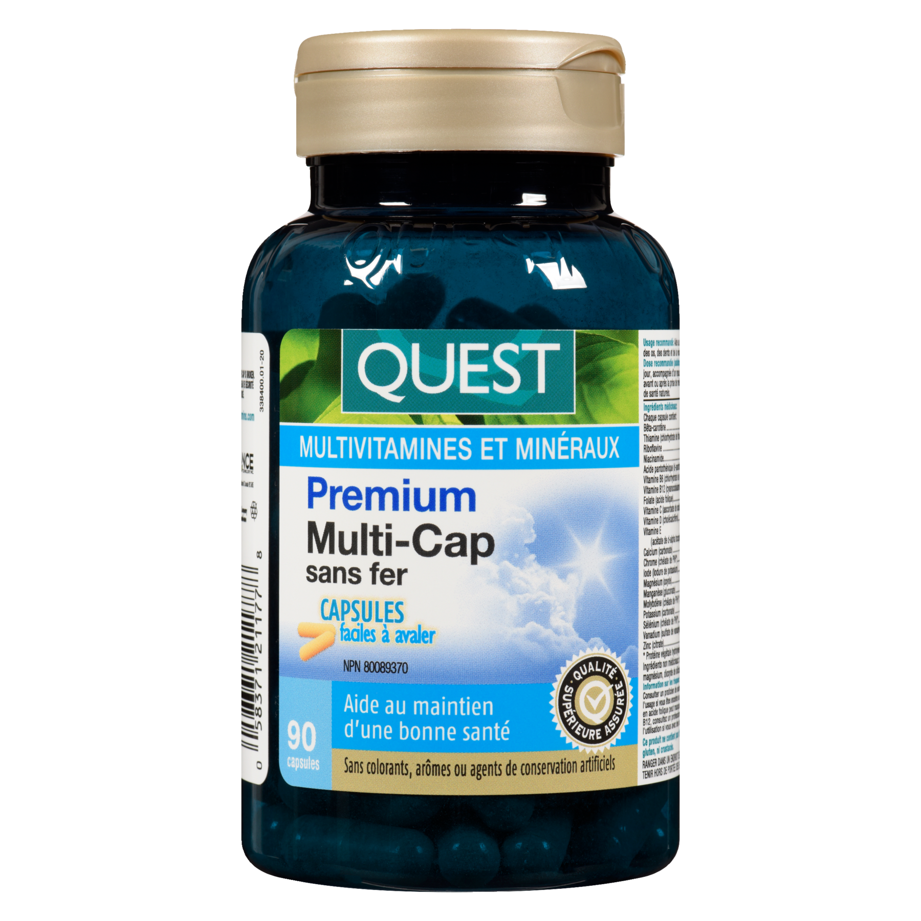 Quest® Premium Multi-Cap Iron Free (90 Capsules) - 338400