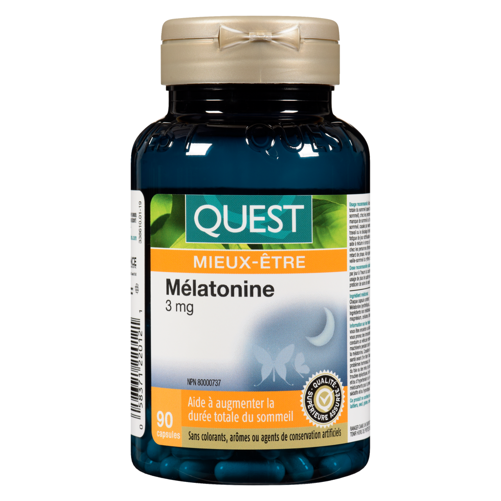 Quest® Melatonin 3MG (90 Capsules) -338610