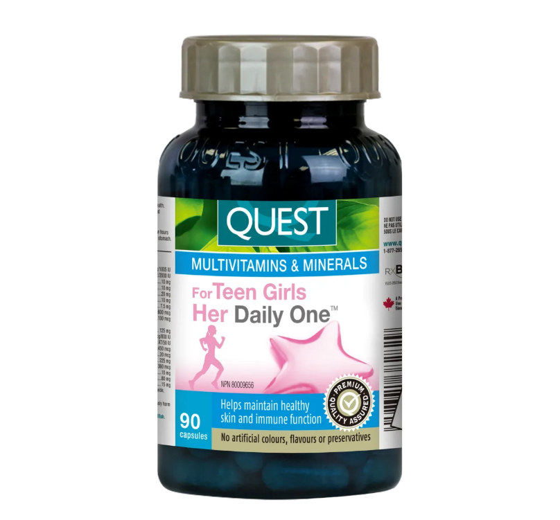 Quest® Her Daily One™ for Teen Girls (90 Capsules) - 338282
