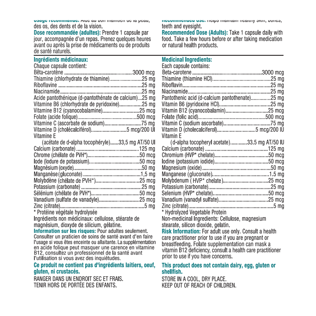 Quest® Premium Multi-Caps sans fer (90 capsules) - 338400