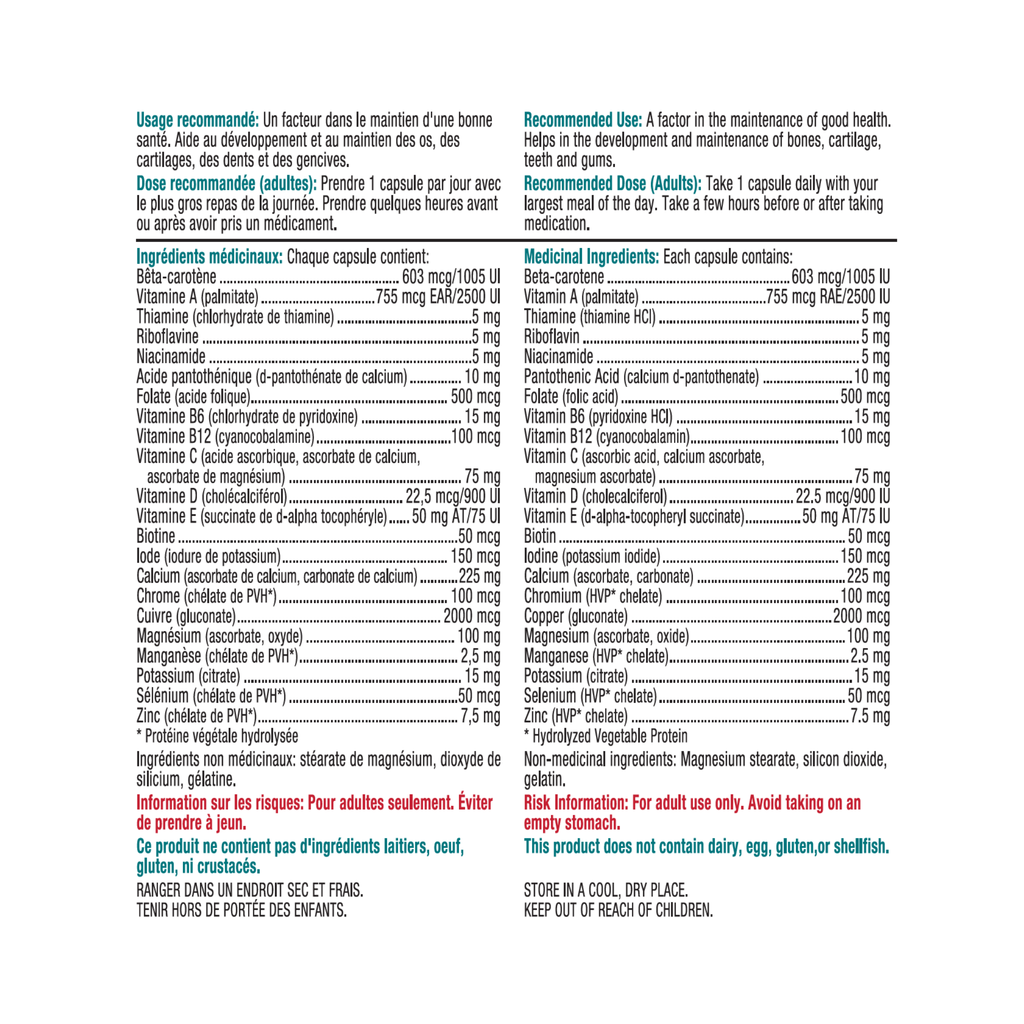 Quest® Her Daily One™ pour femmes matures de plus de 50 ans (90 capsules) - 338284